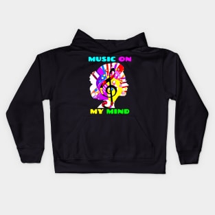 Music On My Mind Kids Hoodie